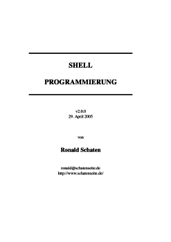 Shellprogrammierung